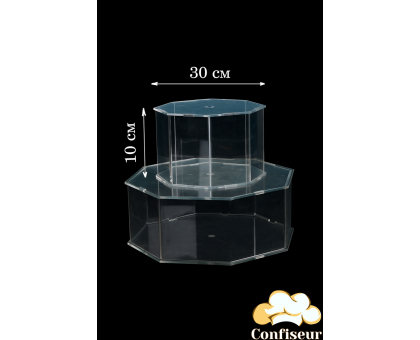 Acrylic box 30 cm, h 10 cm