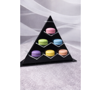 Вежа для макаронс на 18 шт. (Чорний та прозорий акрил)