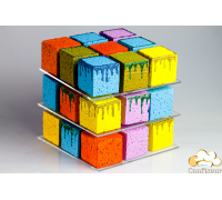 3-tier Rubik's Cube stand (clear acrylic)