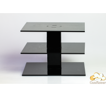 Стенд Кубик-Рубік на 3 яруси (Чорний акрил)