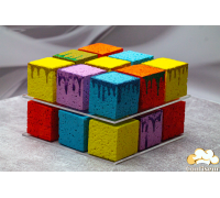 Стенд Кубик-Рубік на 2 яруси (прозорий акрил)