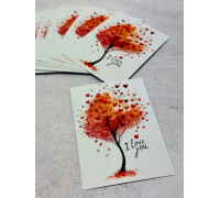 Листівка I love you №07  7*10см