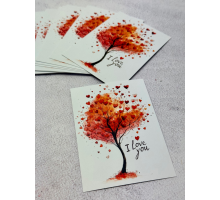 Листівка I love you №07  7*10см