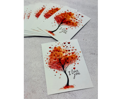 Листівка I love you №07  7*10см