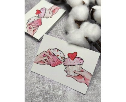Листівка Кексики в руці 7*10см