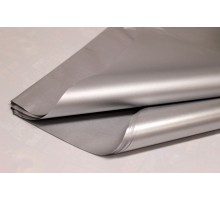 Metallized plain paper Tissue Italy - Silver №Z800A
