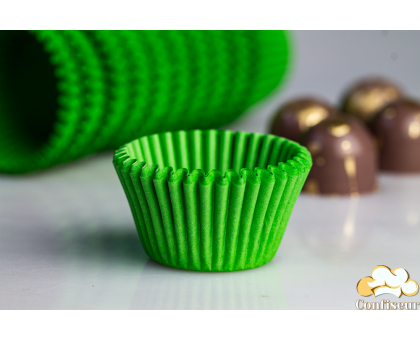 Бумажні капсули зелені міні 50шт