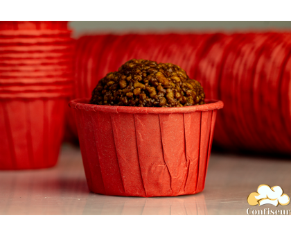 Форми для мафінів червоні 50*35 мм  (25 шт)