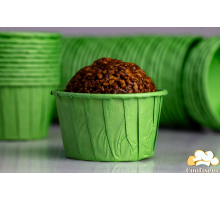 Формы для маффинов зеленые 50*35 мм (25 шт)