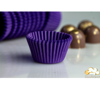 Бумажні капсули фіолетові міні 50шт
