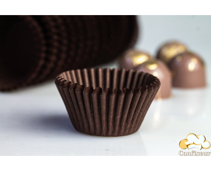 Паперові капсули міні коричневі 50шт