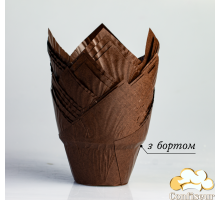 Форма для кексів мафінів Дзвоник коричневий (24 шт)
