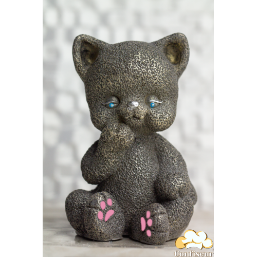 Шоколадна статуетка чорна "Кошеня" Шоколадна статуетка чорна "Кошеня"