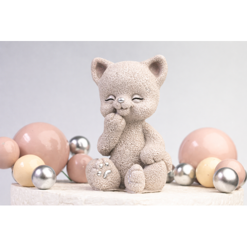 Шоколадна статуетка тоффі "Кошеня" зі сріблом