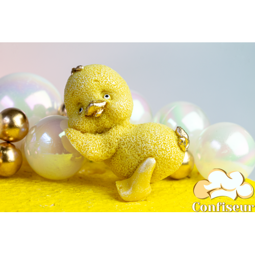 Шоколадна статуетка жовта "Каченя" -1