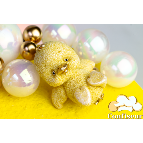 Шоколадна статуетка жовта "Каченя" -2