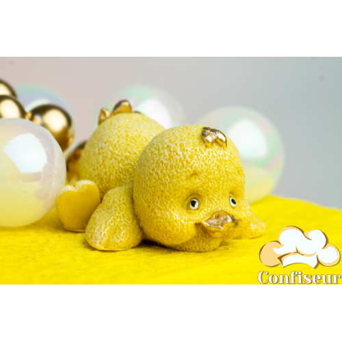 Шоколадна статуетка жовта "Каченя" -3
