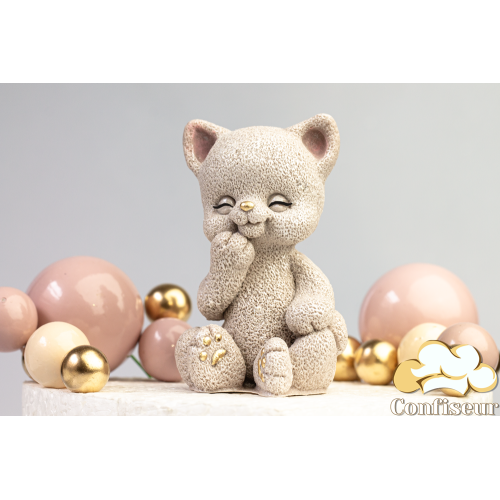 Шоколадна статуетка тоффі "Кошеня" з золотом