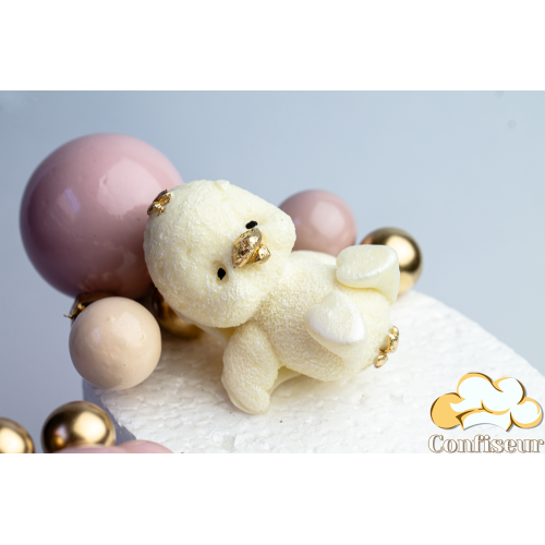 Шоколадна статуетка біла "Каченя" - 2