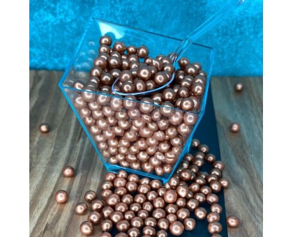 Sugar beads pearl Gold Retro 5mm (100g)