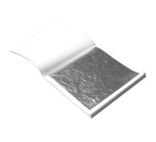 Сусальне срібло листове 91,5мм*91,5мм (10 листів)
