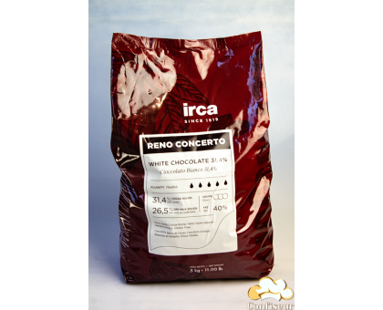 Шоколад белый 31% Irca (5 кг) оригинальная упаковка