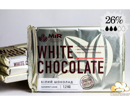 Шоколад білий MIR (шокоблок 1,2 кг)