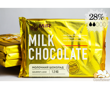 Шоколад молочний MIR (шокоблок 1,2 кг)