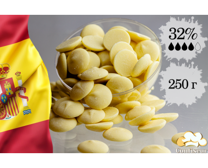 Шоколад белый 32% Toledo 250 грамм