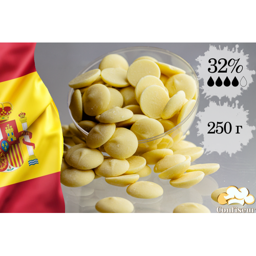 Шоколад белый 32% Toledo 250 грамм