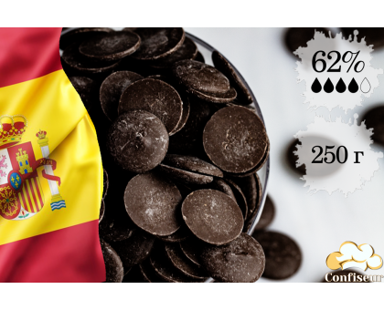 Шоколад черный 62% Toledo 250 грамм