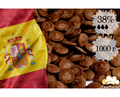 Шоколад молочний 38% Toledo 1кг