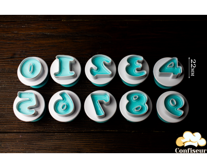 Набір вирубок для мастики L 4 cм Цифри (10 шт)
