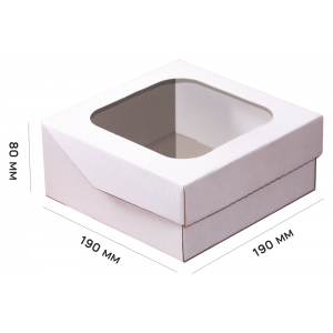 White box with window 190*190*80