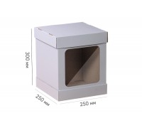Коробка для торта 250*250*300 (кришка-кришка)