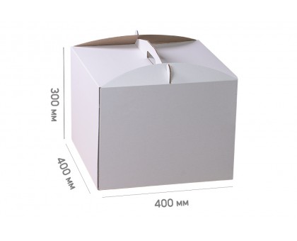 Box for cake 400*400*300 white