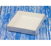 Коробка для пряников 150*150*30 мм №1 с пластиковой крышкой