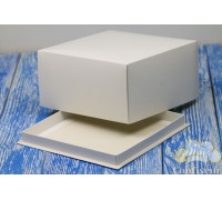 Коробка для торта 210*210*110 біла