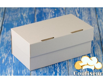 Коробка для 2 капкейков 195*100*80 біла