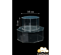 Acrylic box 16 cm, h 5 cm