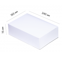 Box for cupcakes - White (6 PCs) 240*165*75 mm