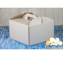 Коробка для торта 230*230*100 белая