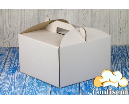 Коробка для торта 230*230*100 біла