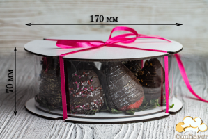 Тубус для солодощів d170мм, h70 мм (білий)