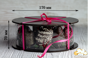 Тубус для солодощів d170мм, h70 мм (чорний)