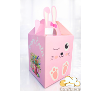 Коробка 120*120*150 мм Вушки рожева