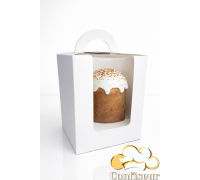 Коробка для паски 160*160*200 мм біла