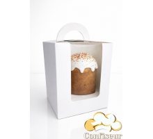 Коробка для паски 160*160*200 мм біла