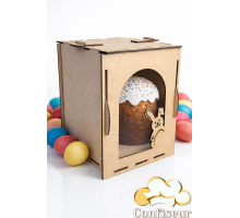 Коробка для паски 130*130*180 мм крафтове ДВП