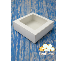 Gingerbread box White with window 150*150*50